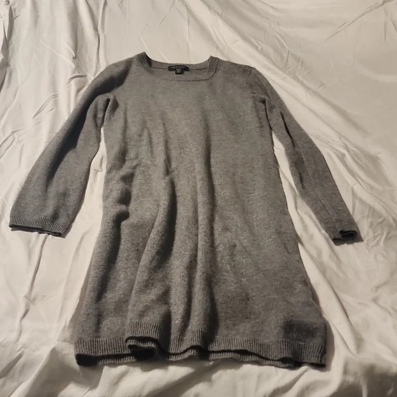 Saks Fifth Avenue | Dresses | Saks Fifth Cashmere Grey Sweater Dress |  Poshmark